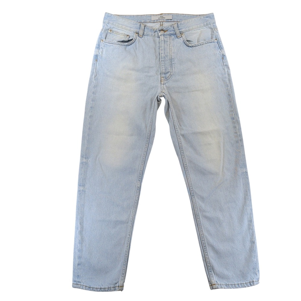 Won Hundred Ben Ice Blue Straight Leg Jeans Womens 30 Light Wash Cotton Denim‎